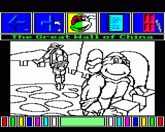 Teenage Mutant Hero Turtles: World Tour Screenshot 25 (BBC B/B+/Master 128)