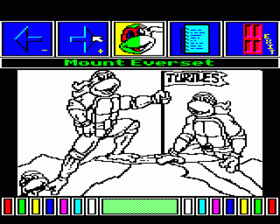 Teenage Mutant Hero Turtles: World Tour Screenshot 33 (BBC B/B+/Master 128)