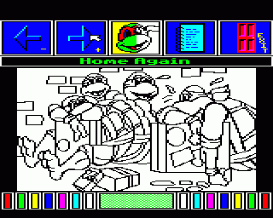 Teenage Mutant Hero Turtles: World Tour Screenshot 34 (BBC B/B+/Master 128)