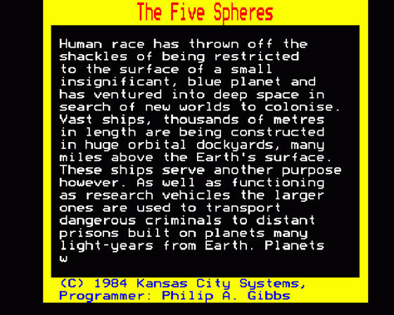 Five Spheres of Goliath