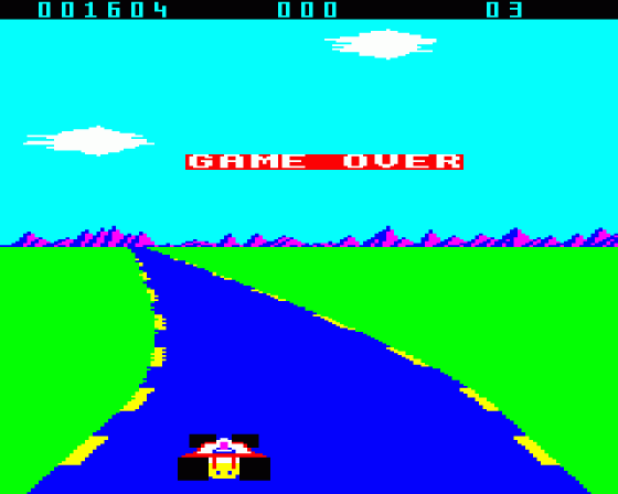 Turbo Screenshot 6 (BBC Model B)