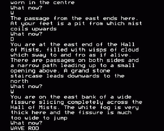 Colossal Adventure Screenshot 6 (BBC Model B)