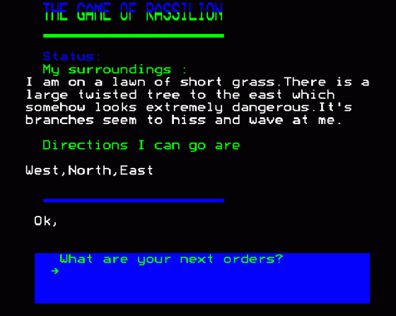 The Game Of Rassilion Screenshot 8 (BBC B/B+/Master 128)