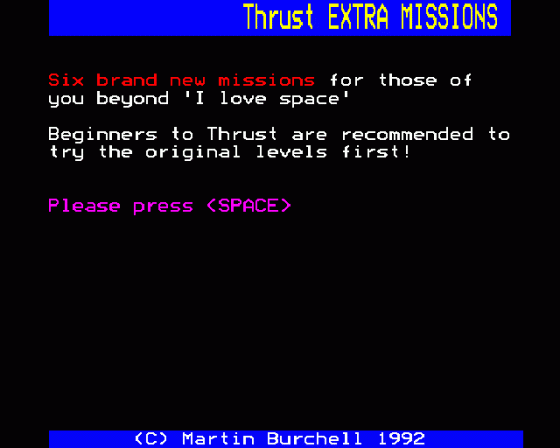 Thrust Extra Missions