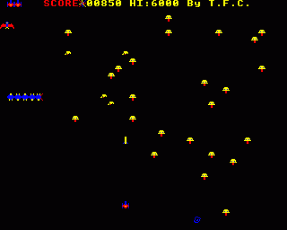 Spectipede Screenshot 6 (BBC Model B)