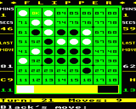 Flipper Screenshot 7 (BBC Model B)