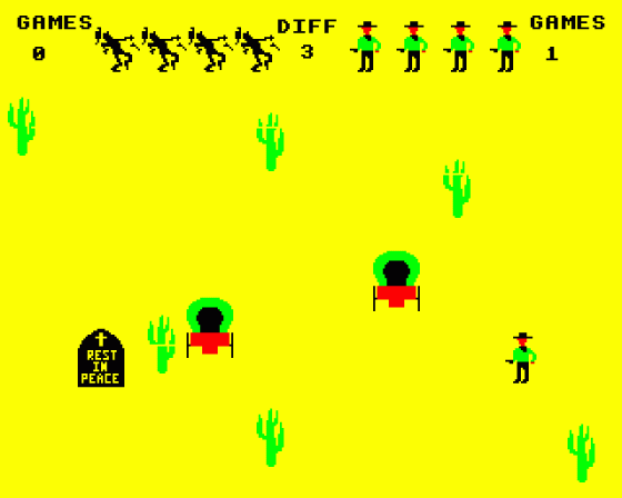 Cowboy Shoot Out Screenshot 8 (BBC Model B)