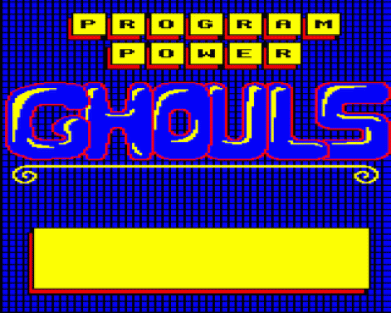 Ghouls Loading Screen For The BBC Model B