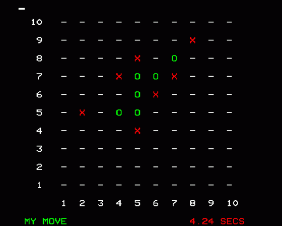 Gomoku Screenshot 5 (BBC Model B)