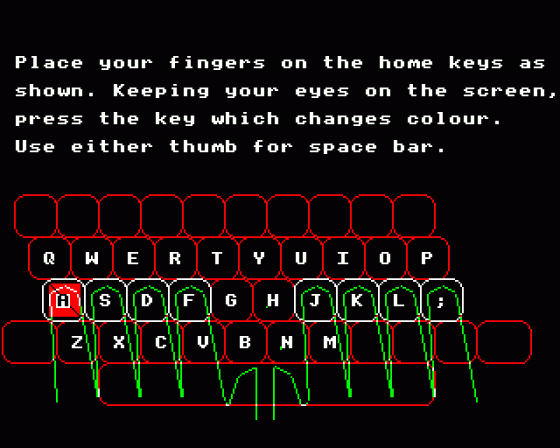 All Fingers Go Screenshot 5 (BBC Model B)