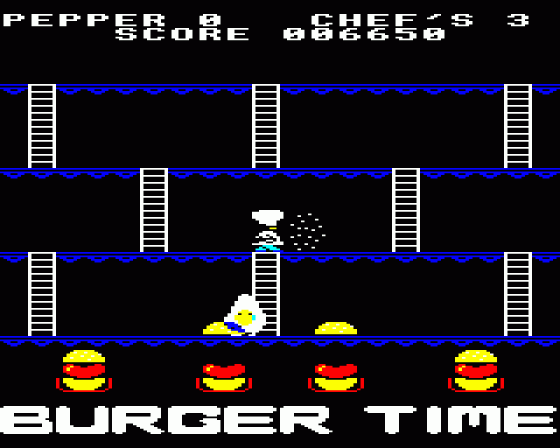 Burger Time Screenshot 5 (BBC B/B+/Master 128)