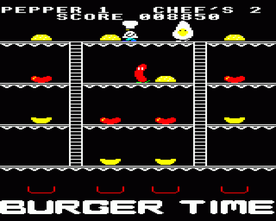 Burger Time Screenshot 8 (BBC B/B+/Master 128)