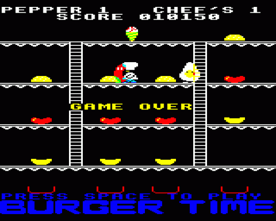 Burger Time Screenshot 10 (BBC B/B+/Master 128)