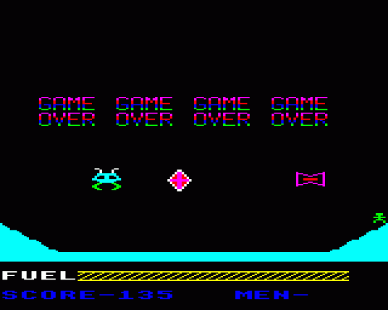 Cosmic Lander Screenshot 5 (BBC B/B+/Master 128)