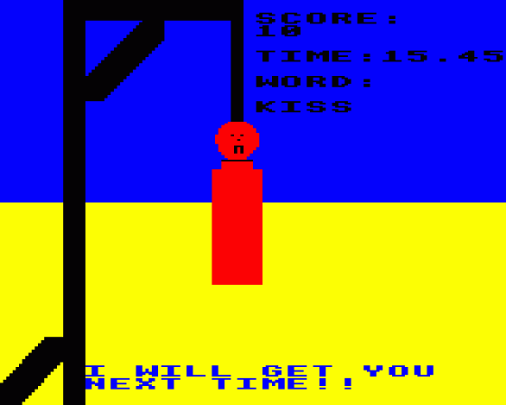 Hangman Screenshot 5 (BBC Model B)