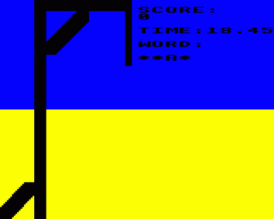 Hangman Screenshot 7 (BBC Model B)