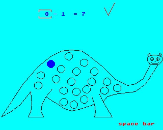 Dippy The Dinosaur Screenshot 8 (BBC Model B)