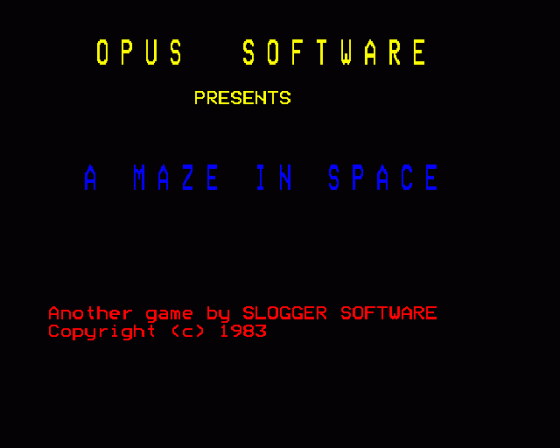 A Maze In Space Screenshot 7 (BBC Model B)