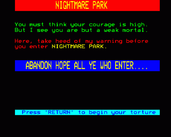 Nightmare Park