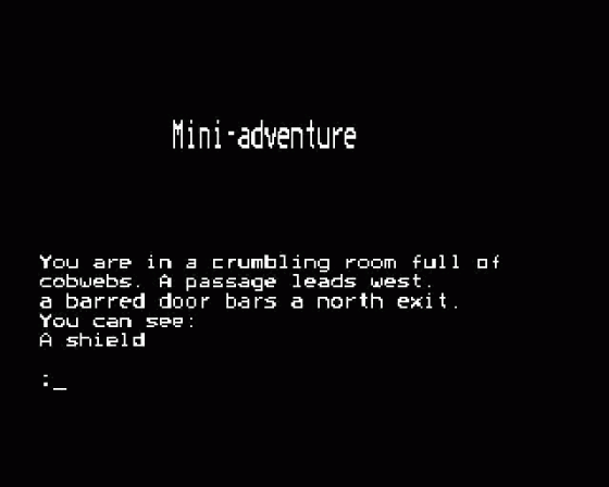 Mini-Adventure Screenshot