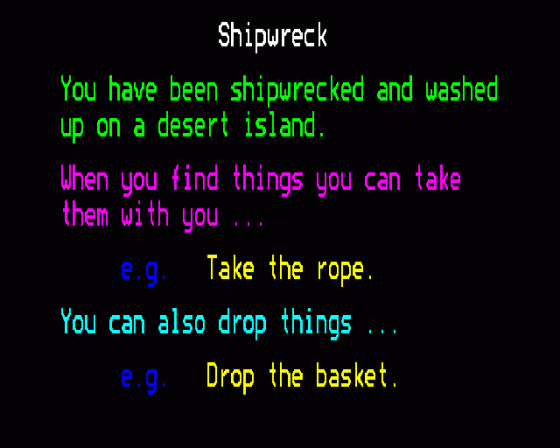 Shipwreck Screenshot 5 (BBC B/B+/Master 128)