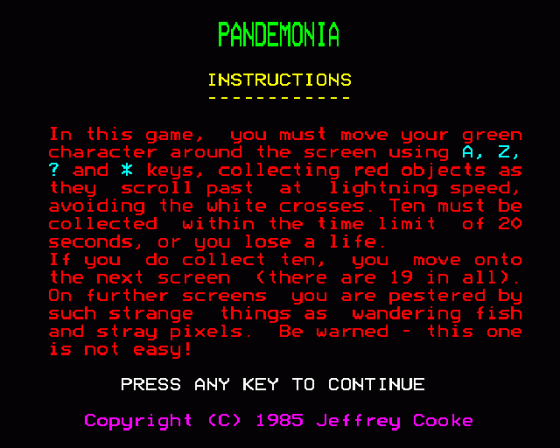 Pandemonia Screenshot