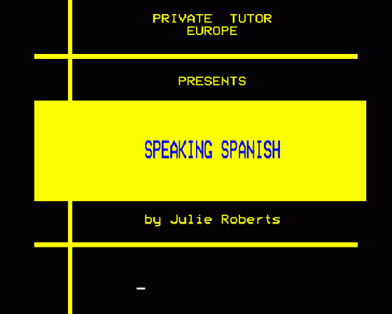 Speaking Spanish