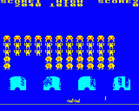 Space Invaders Screenshot 5 (BBC Model B)