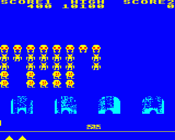 Space Invaders Screenshot 8 (BBC Model B)