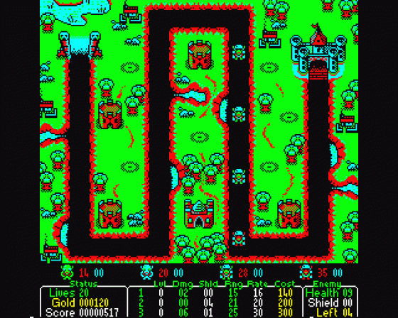 Castle Defender Screenshot 5 (BBC B/B+/Master 128)