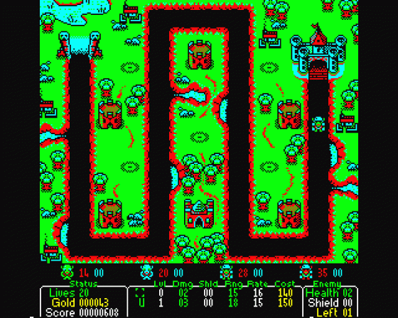 Castle Defender Screenshot 6 (BBC B/B+/Master 128)