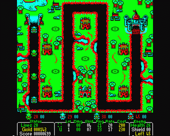 Castle Defender Screenshot 7 (BBC B/B+/Master 128)