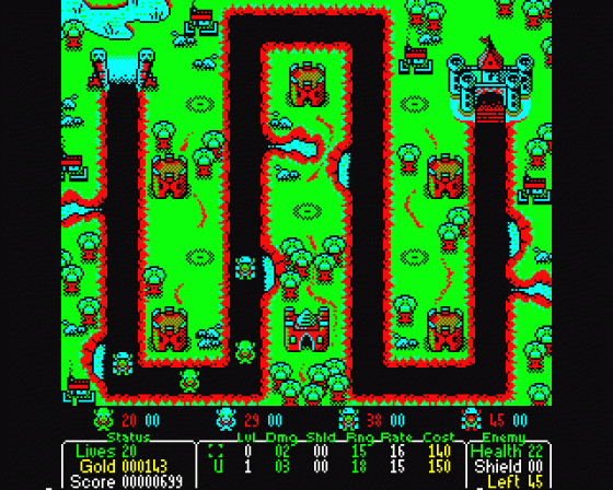 Castle Defender Screenshot 8 (BBC B/B+/Master 128)