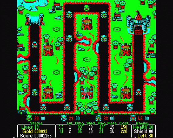 Castle Defender Screenshot 12 (BBC B/B+/Master 128)