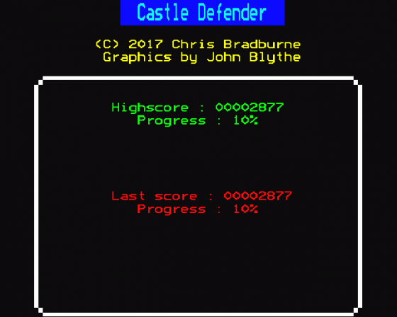 Castle Defender Screenshot 21 (BBC B/B+/Master 128)