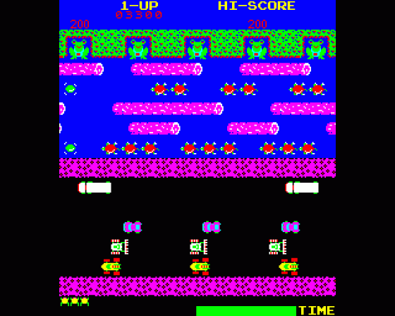 Frogger Screenshot 5 (BBC Model B)