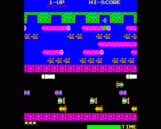 Frogger Screenshot 6 (BBC Model B)