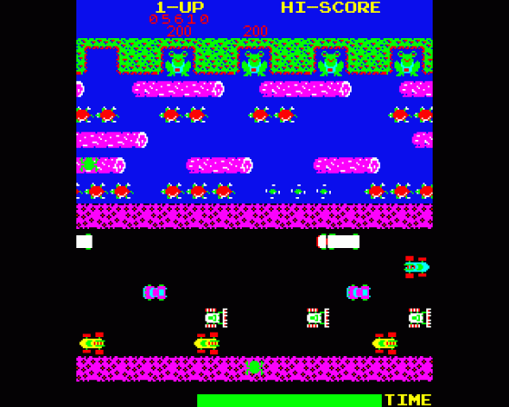 Frogger Screenshot 7 (BBC Model B)