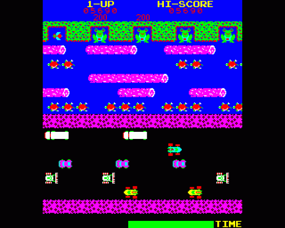 Frogger Screenshot 8 (BBC Model B)