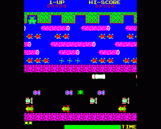 Frogger Screenshot 9 (BBC Model B)