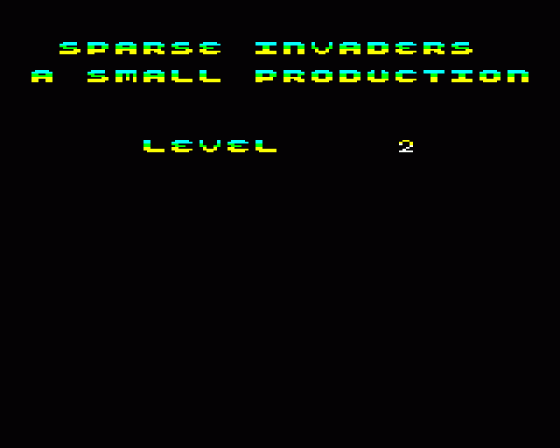 Sparse Invaders Screenshot 7 (BBC B/B+/Master 128)