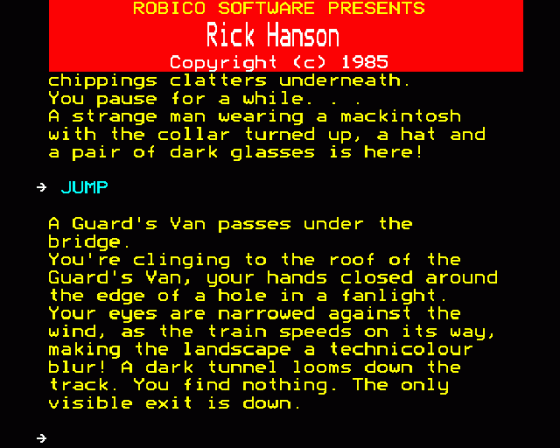 Rick Hanson Screenshot 10 (BBC Model B)