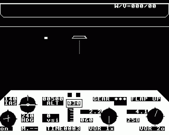 737 Flight Simulator Screenshot 5 (BBC Model B)