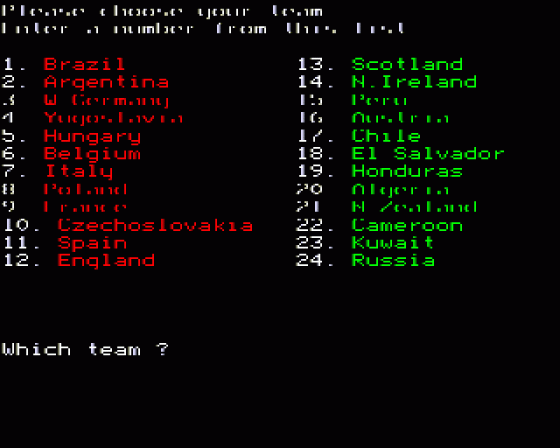 World Cup Manager Screenshot