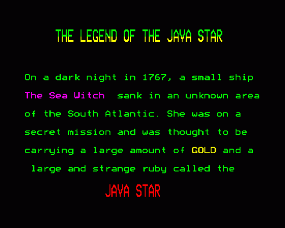 Mystery Of The Java Star