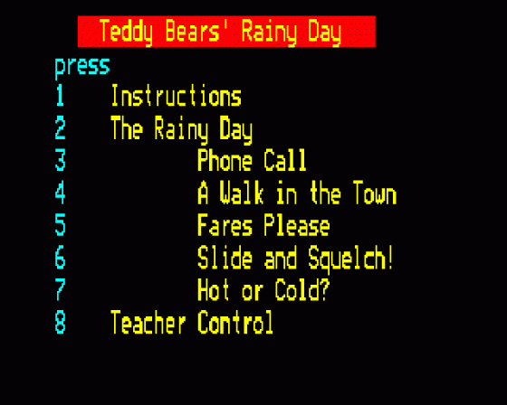 Teddy Bears' Rainy Day