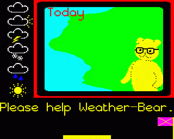 Teddy Bears' Rainy Day Screenshot 64 (BBC Model B)