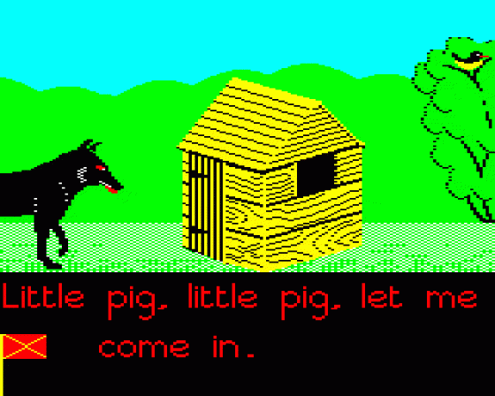 Three Little Pigs At Home Screenshot 24 (BBC Model B)