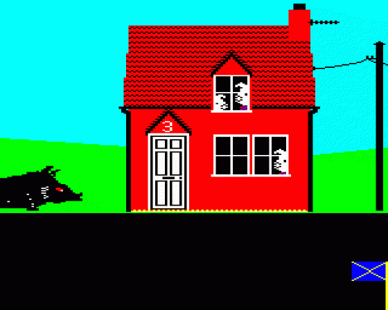 Three Little Pigs At Home Screenshot 54 (BBC Model B)