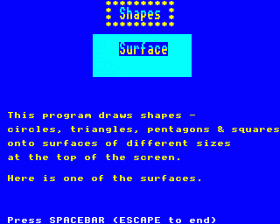 Understanding Area Screenshot 5 (BBC Model B)